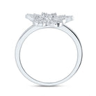 10K White Gold Diamond Fashion Butterfly Ring 1/4 Cttw - Splendid Jewellery