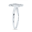 10K White Gold Diamond Fashion Butterfly Ring 1/4 Cttw - Splendid Jewellery