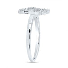 10K White Gold Diamond Fashion Butterfly Ring 1/4 Cttw - Splendid Jewellery