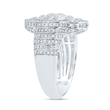 Load image into Gallery viewer, 10K White Gold Diamond Fashion Clover Women's Ring 1 1/2 Cttw - Splendid Jewellery