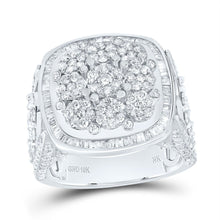 Load image into Gallery viewer, 10K White Gold Diamond Fashion Cushion Head Flower Women's Ring 2 1/2 Cttw - Splendid Jewellery