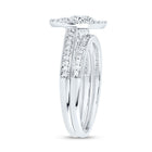 10K White Gold Diamond Fashion Heart Bridal Set 1/2 Cttw - Splendid Jewellery