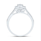 10K White Gold Diamond Fashion Heart Bridal Set 1/3 Cttw - Splendid Jewellery