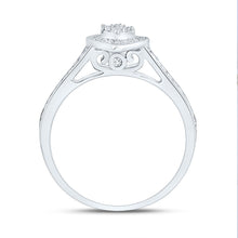 Load image into Gallery viewer, 10K White Gold Diamond Fashion Heart Bridal Set 1/3 Cttw - Splendid Jewellery