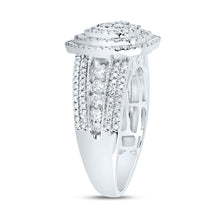Load image into Gallery viewer, 10K White Gold Diamond Fashion Heart Ring 1 Cttw - Splendid Jewellery