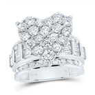 10K White Gold Diamond Fashion Heart Ring 3 Cttw - Splendid Jewellery