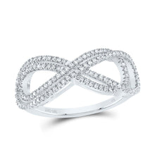 Load image into Gallery viewer, 10K White Gold Diamond Fashion Infinity Ring 1/3 Cttw - Splendid Jewellery