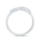10K White Gold Diamond Fashion Infinity Ring 1/6 Cttw - Splendid Jewellery