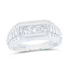 10K White Gold Diamond Fashion Men's Ring 1 1/5 Cttw - Splendid Jewellery