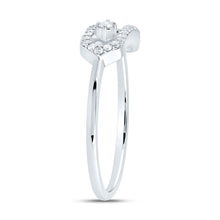 Load image into Gallery viewer, 10K White Gold Diamond Fashion Paper Clip Ring 1/6 Cttw - Splendid Jewellery