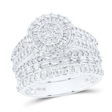 Load image into Gallery viewer, 10K White Gold Diamond Fashion Trio Ring Set 1 3/4 Cttw - Splendid Jewellery