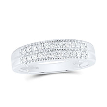Load image into Gallery viewer, 10K White Gold Diamond Fashion Trio Ring Set 1 Cttw - Splendid Jewellery