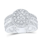 10K White Gold Diamond Fashion Women's Ring 1 1/4 Cttw - Splendid Jewellery