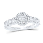 10K White Gold Diamond Fashion Women's Ring 1/2 Cttw - Splendid Jewellery