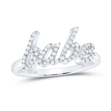 Load image into Gallery viewer, 10K White Gold Diamond Gift Babe Ring 1/4 Cttw - Splendid Jewellery
