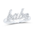 10K White Gold Diamond Gift Babe Ring 1/4 Cttw - Splendid Jewellery