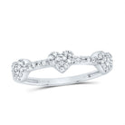 10K White Gold Diamond Gift Heart Ring 1/6 Cttw - Splendid Jewellery