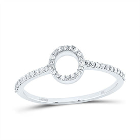 10K White Gold Diamond Gift Initial 