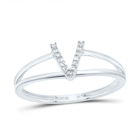 10K White Gold Diamond Gift Initial 