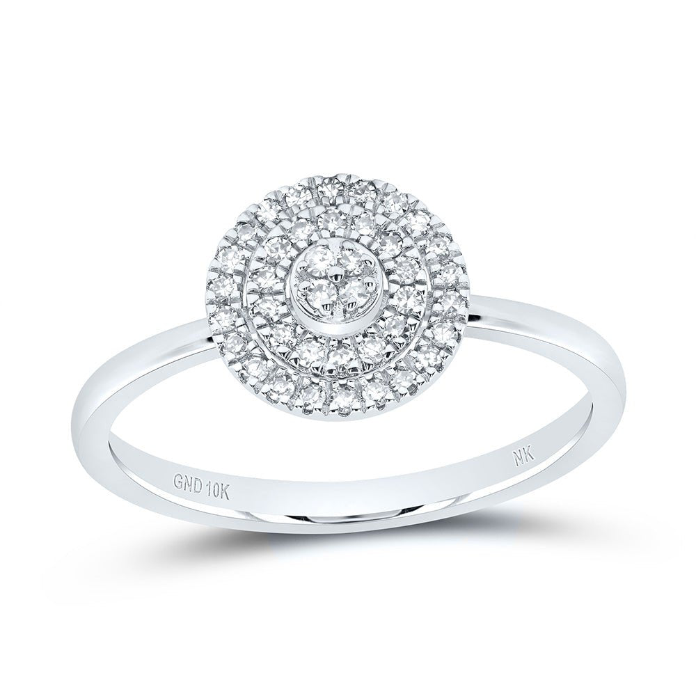 10K White Gold Diamond Gift Ring 1/6 Cttw - Splendid Jewellery