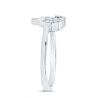 10K White Gold Diamond Heart Ring 1/8 Cttw - Splendid Jewellery