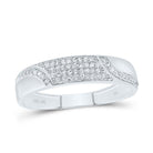 10K White Gold Diamond Heart Trio Ring Set 1/2 Cttw - Splendid Jewellery
