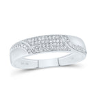 10K White Gold Diamond Heart Trio Ring Set 1/2 Cttw - Splendid Jewellery