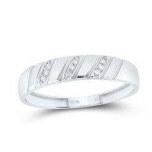 Load image into Gallery viewer, 10K White Gold Diamond Heart Trio Ring Set 1/4 Cttw - Splendid Jewellery