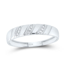 Load image into Gallery viewer, 10K White Gold Diamond Pear Trio Ring Set 1/5 Cttw - Splendid Jewellery