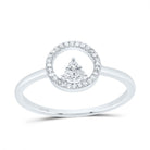 10K White Gold Diamond Ring 1/8 Cttw - Splendid Jewellery