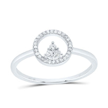 Load image into Gallery viewer, 10K White Gold Diamond Ring 1/8 Cttw - Splendid Jewellery