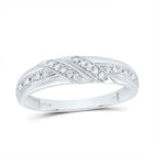 10K White Gold Diamond Square Trio Ring Set 1/3 Cttw - Splendid Jewellery
