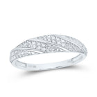 10K White Gold Diamond Square Trio Ring Set 1/4 Cttw - Splendid Jewellery