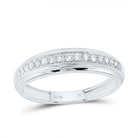 10K White Gold Diamond Square Trio Ring Set 7/8 Cttw - Splendid Jewellery