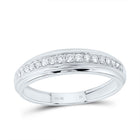 10K White Gold Diamond Square Trio Ring Set 7/8 Cttw - Splendid Jewellery