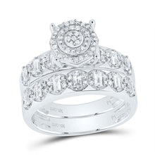 Load image into Gallery viewer, 10K White Gold Diamond Trio Ring 3/4 Cttw - Splendid Jewellery