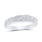 10K White Gold Diamond Trio Ring Set 1 3/4 Cttw - Splendid Jewellery