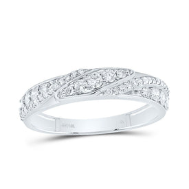 10K White Gold Diamond Trio Ring Set 1 3/4 Cttw - Splendid Jewellery