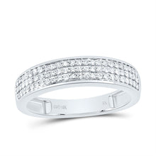 Load image into Gallery viewer, 10K White Gold Diamond Trio Ring Set 1 Cttw - Splendid Jewellery