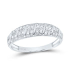 10K White Gold Diamond Trio Ring Set 1/2 Cttw - Splendid Jewellery