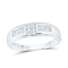 Load image into Gallery viewer, 10K White Gold Diamond Trio Ring Set 1/2 Cttw - Splendid Jewellery