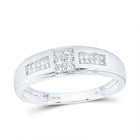 10K White Gold Diamond Trio Ring Set 1/2 Cttw - Splendid Jewellery