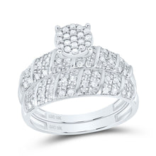 Load image into Gallery viewer, 10K White Gold Diamond Trio Ring Set 1/2 Cttw - Splendid Jewellery