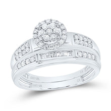 Load image into Gallery viewer, 10K White Gold Diamond Trio Ring Set 1/2 Cttw - Splendid Jewellery