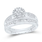 10K White Gold Diamond Trio Ring Set 1/2 Cttw - Splendid Jewellery