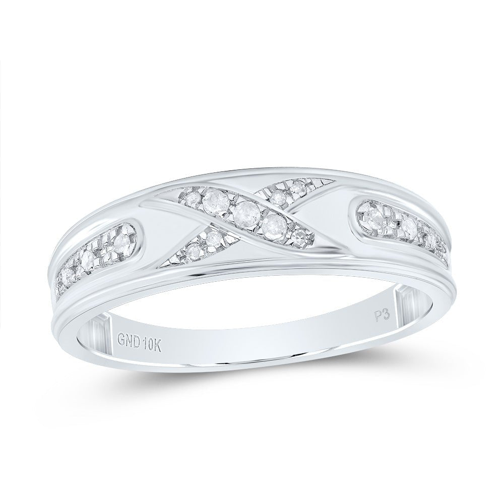 10K White Gold Diamond Trio Ring Set 1/3 Cttw - Splendid Jewellery