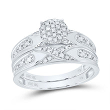 Load image into Gallery viewer, 10K White Gold Diamond Trio Ring Set 1/3 Cttw - Splendid Jewellery