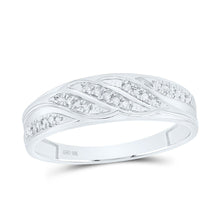 Load image into Gallery viewer, 10K White Gold Diamond Trio Ring Set 1/3 Cttw - Splendid Jewellery