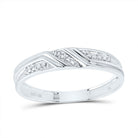 10K White Gold Diamond Trio Ring Set 3/8 Cttw - Splendid Jewellery