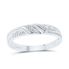 Load image into Gallery viewer, 10K White Gold Diamond Trio Ring Set 3/8 Cttw - Splendid Jewellery